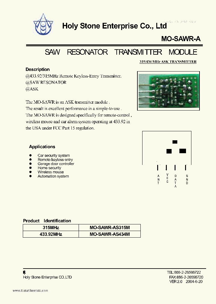 MO-SAWR-A_182789.PDF Datasheet
