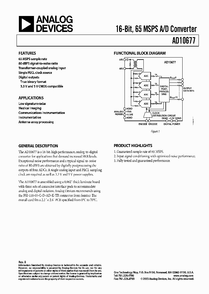 AD10677PCB_286634.PDF Datasheet