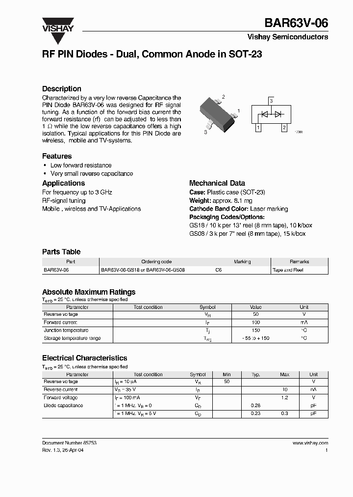 BAR63V-06_218297.PDF Datasheet