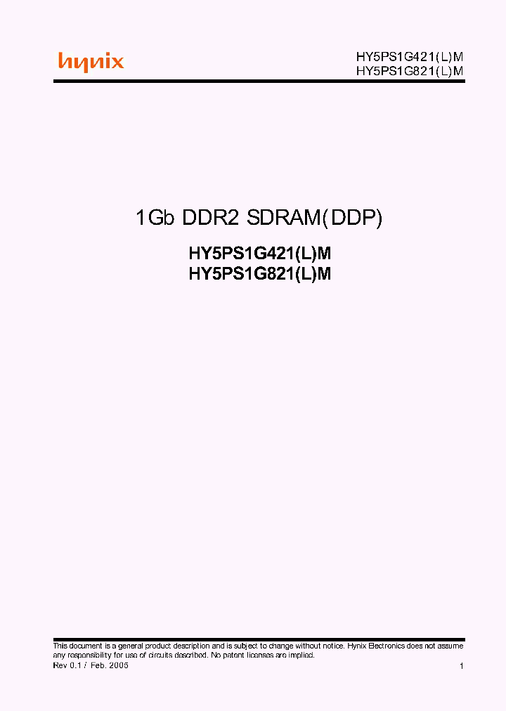 HY5PS1G421LM-Y5_219945.PDF Datasheet