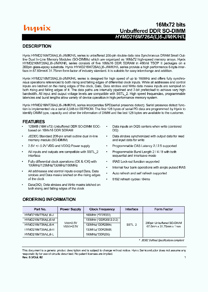 HYMD216M726AL6-K_376659.PDF Datasheet