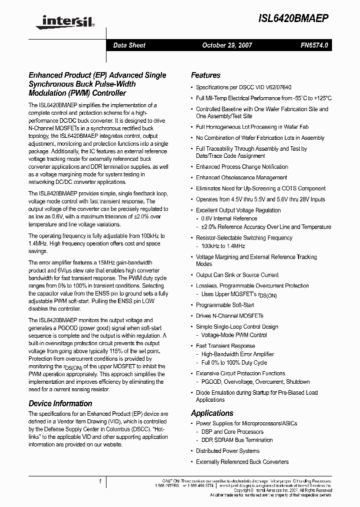 ISL6420BMAEP_382911.PDF Datasheet