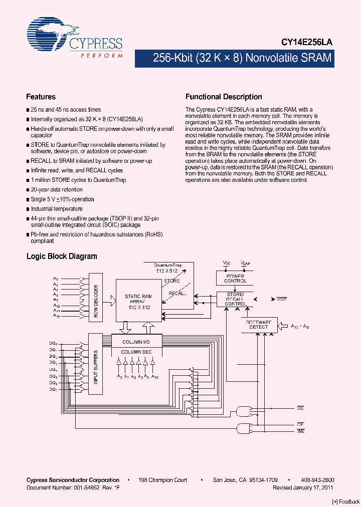 CY14E256LA-SZ45XIT_405808.PDF Datasheet