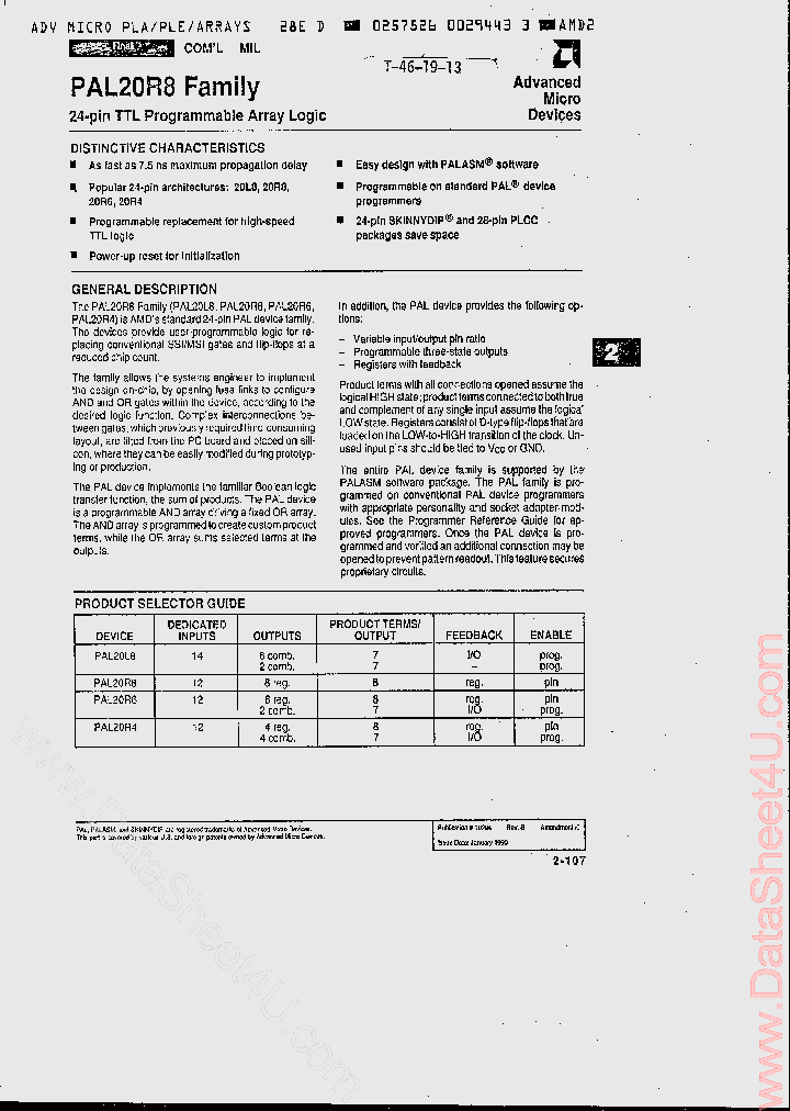 PAL20L8A_188943.PDF Datasheet