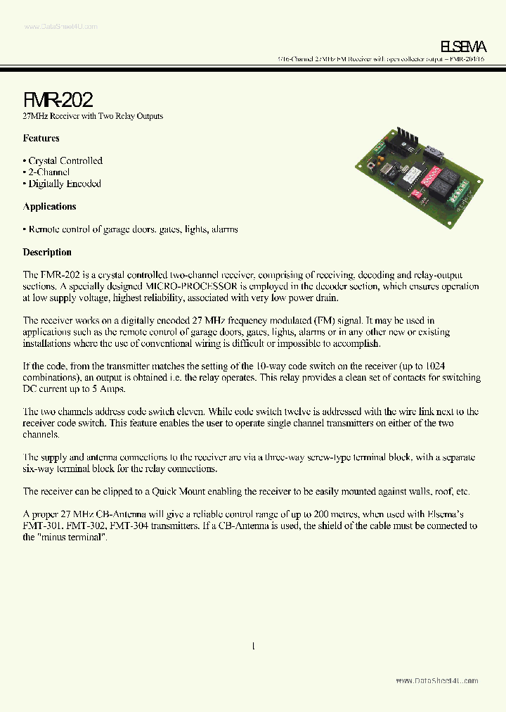 FMR-202_188793.PDF Datasheet