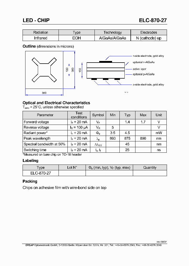 ELC-870-27_410370.PDF Datasheet