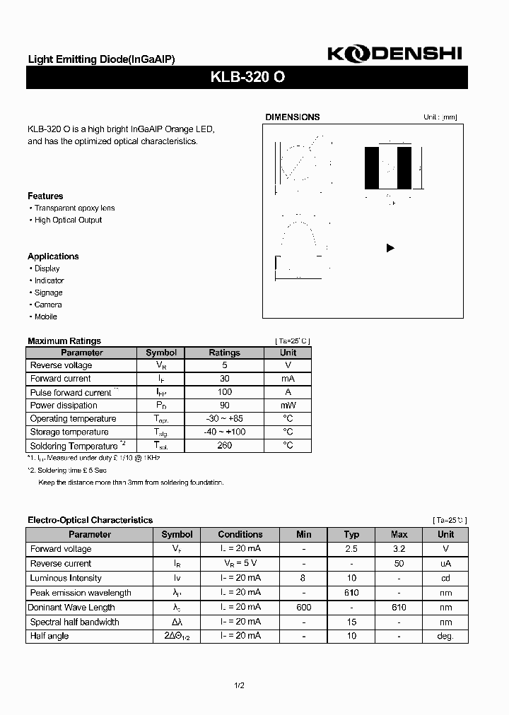 KLB-320O_415794.PDF Datasheet