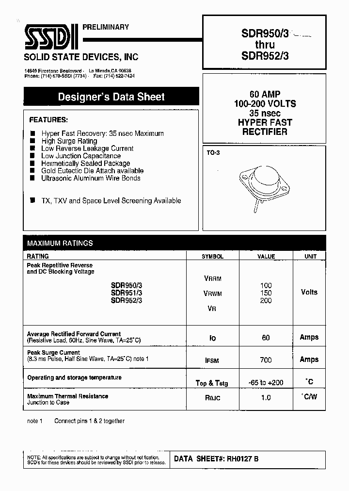 SDR9503_188347.PDF Datasheet