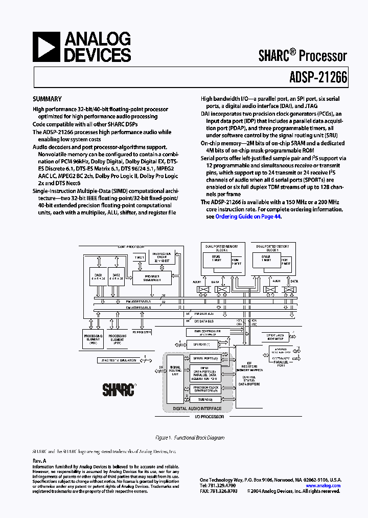 ADSP-21266_238008.PDF Datasheet