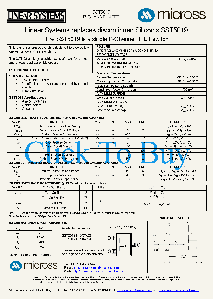 SST5019SOT-23_455781.PDF Datasheet