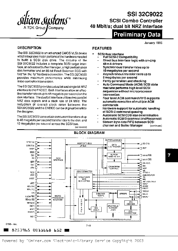 SSI32C9022-CG_330694.PDF Datasheet