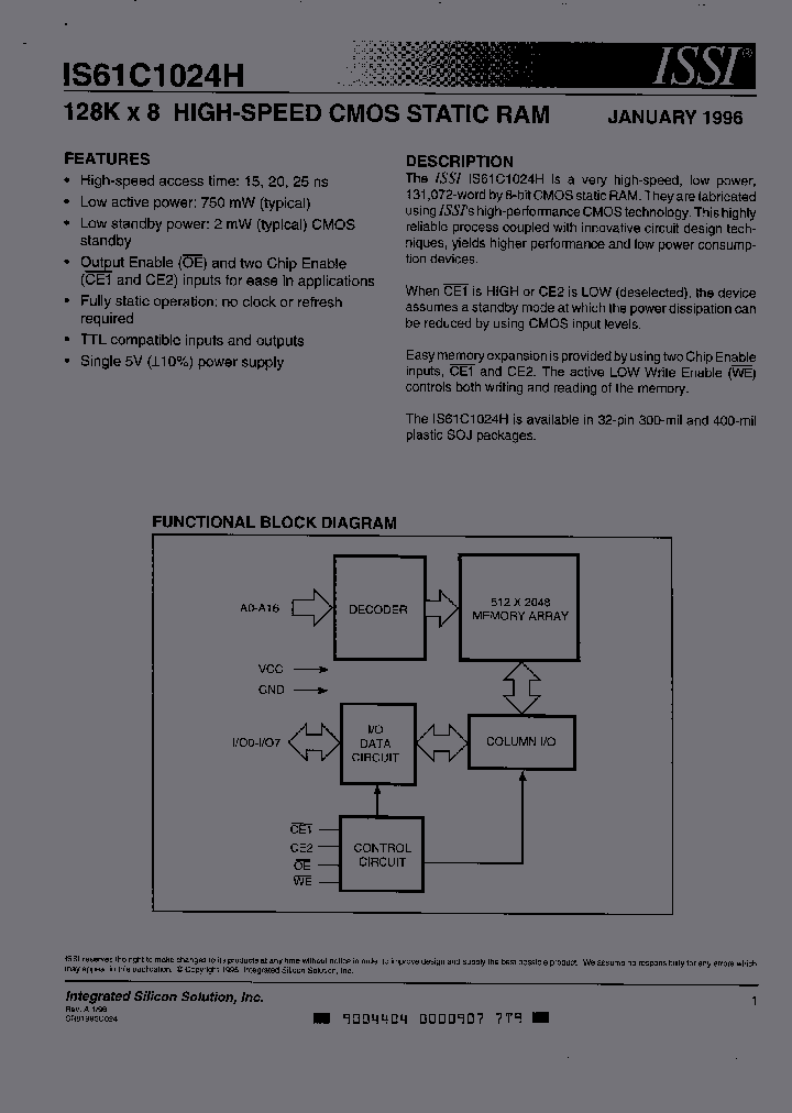 IS61C1024H-25K_330849.PDF Datasheet