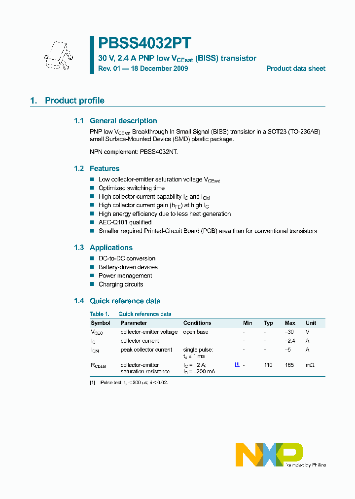 PBSS4032PT_477414.PDF Datasheet
