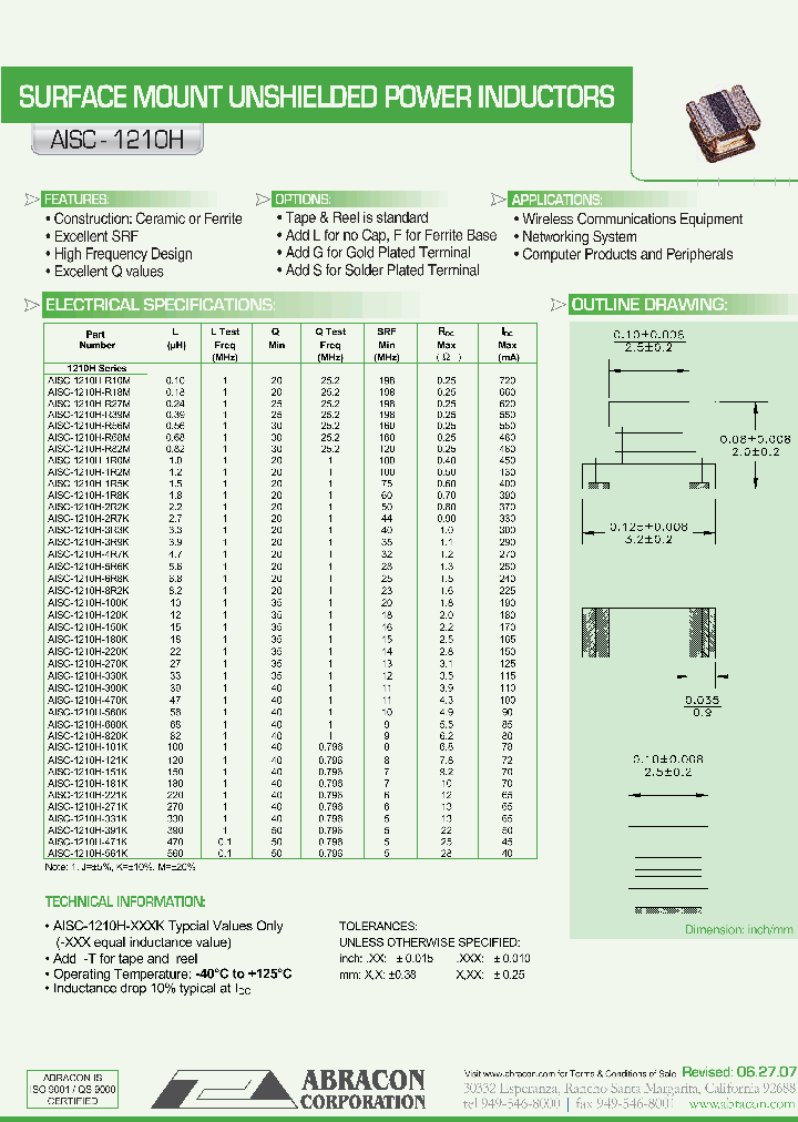 AISC-1210H-181K_331178.PDF Datasheet