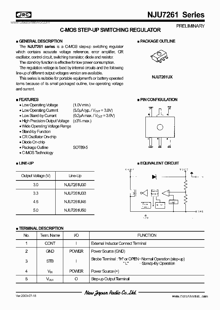 NJU7261_197196.PDF Datasheet