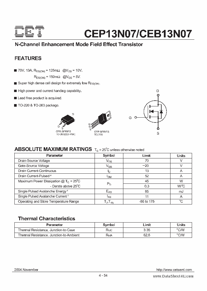 CEB13N07_197222.PDF Datasheet