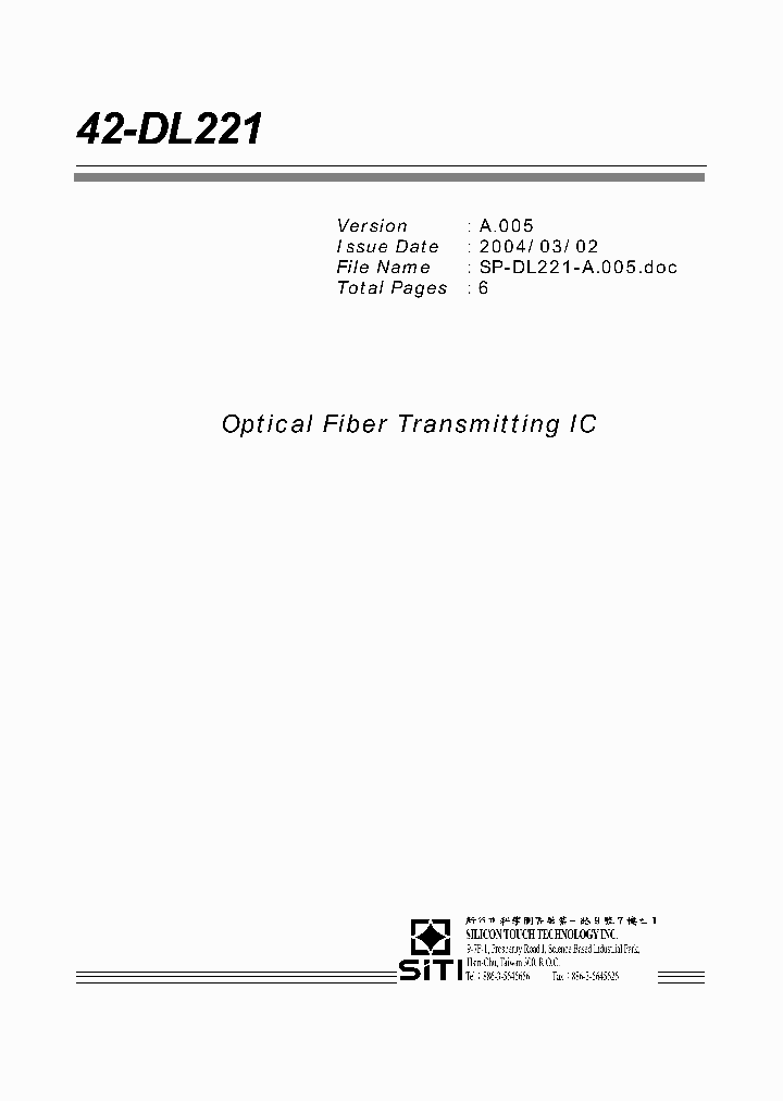42-DL221_397412.PDF Datasheet