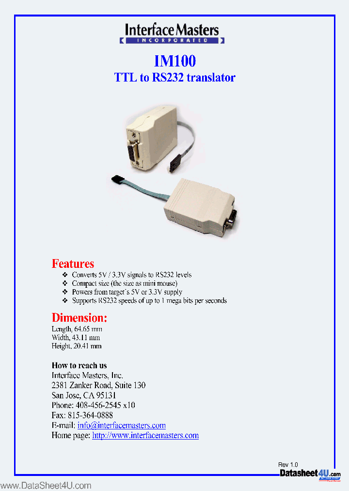 IM100_198467.PDF Datasheet