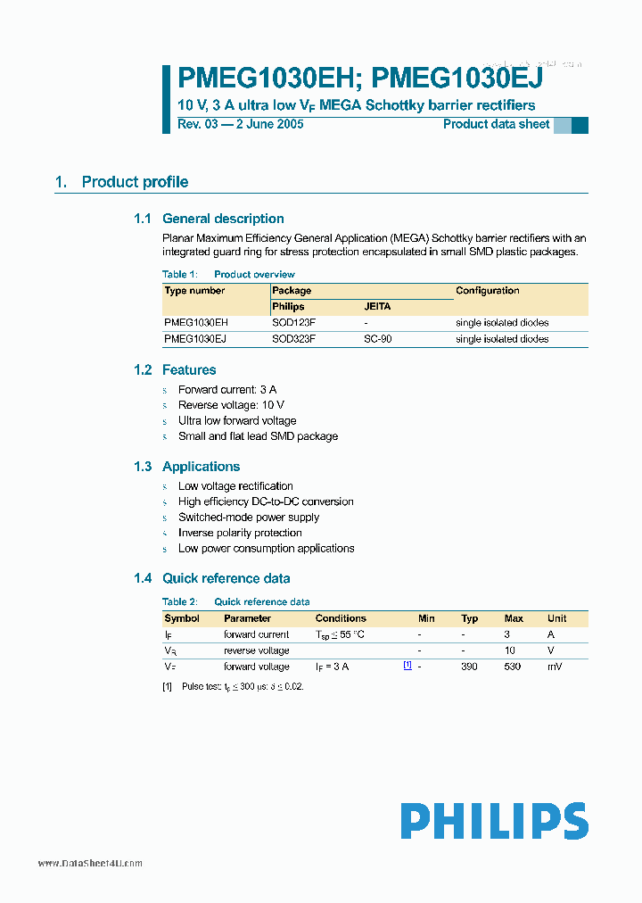 PMEG1030EH_198523.PDF Datasheet