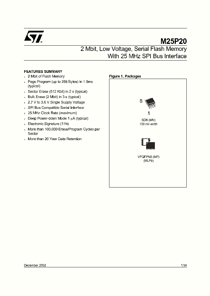 M25P20-VMN6T_199205.PDF Datasheet