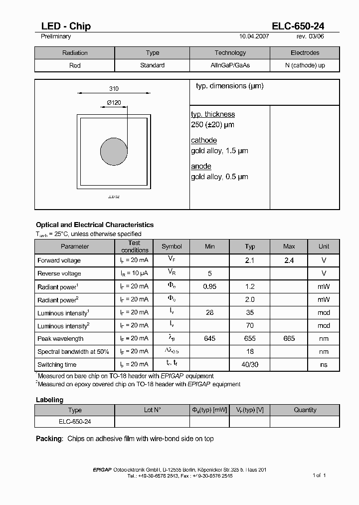 ELC-650-24_410312.PDF Datasheet