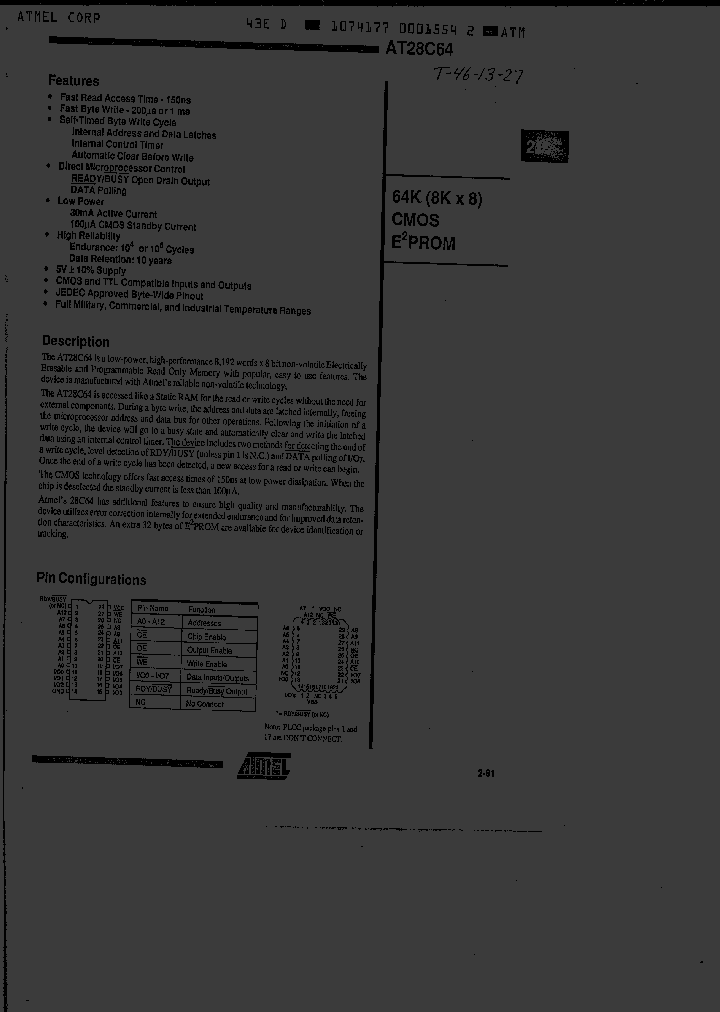 AT28C64X-45DM883_332200.PDF Datasheet