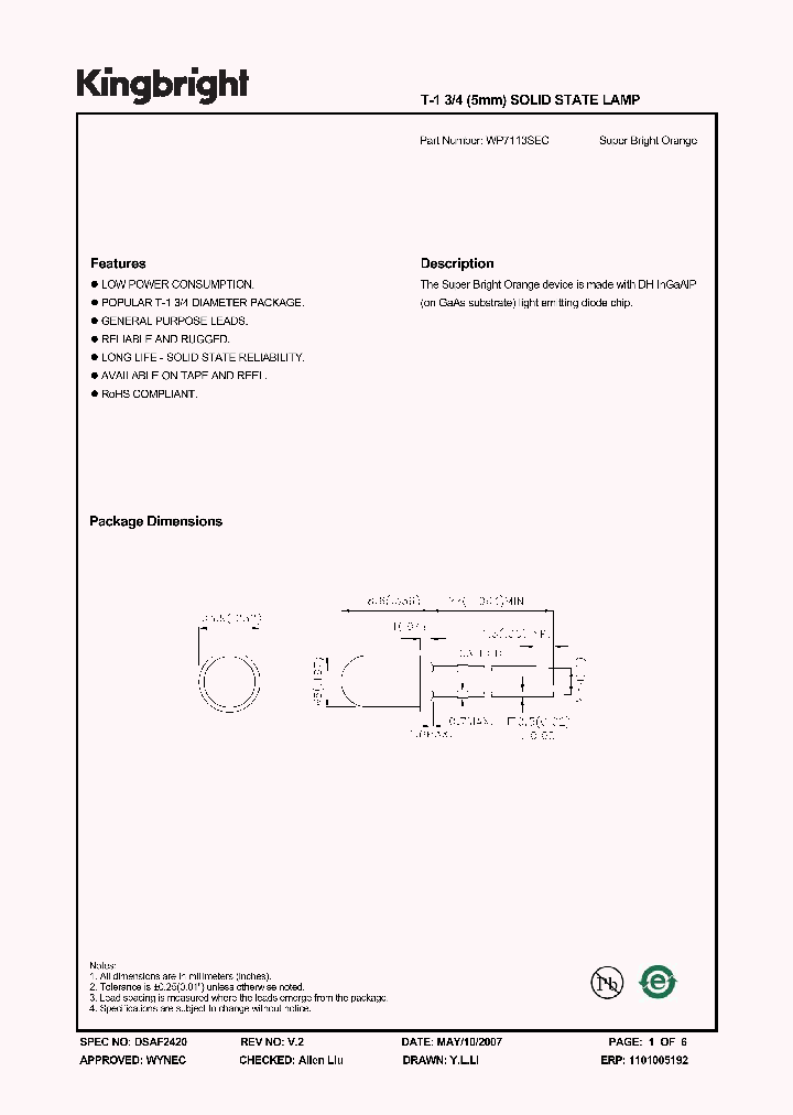 WP7113SEC_427261.PDF Datasheet
