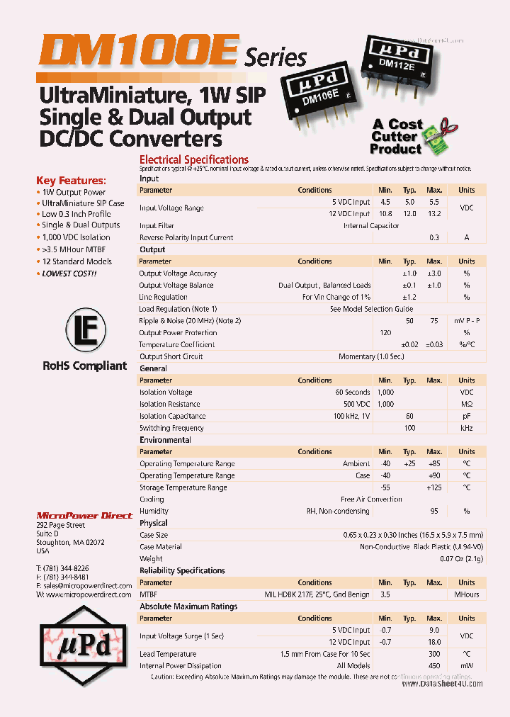 DM100E_209576.PDF Datasheet