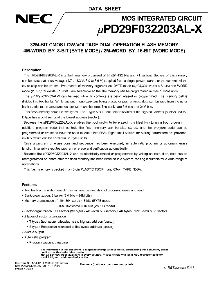 UPD29F032203ALGZ-B85BX-MJH_333913.PDF Datasheet