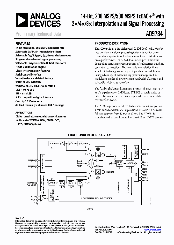 AD9784_436250.PDF Datasheet