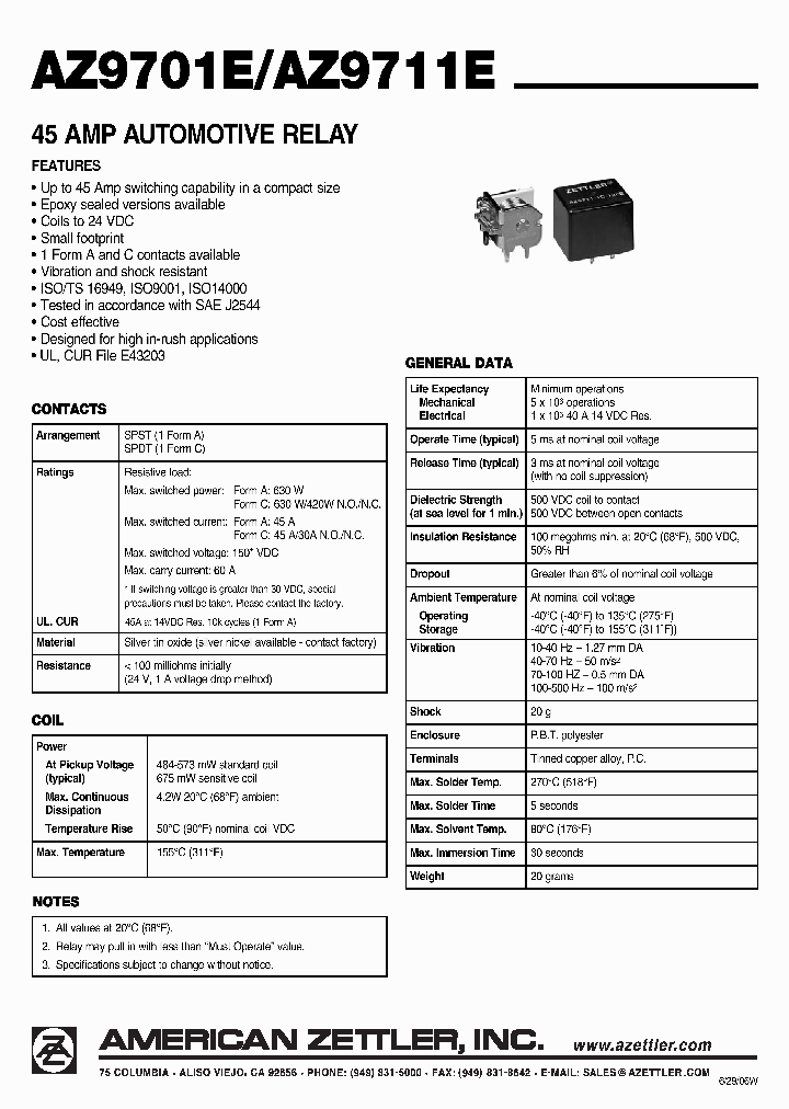AZ9711E-1C-12DET_436436.PDF Datasheet