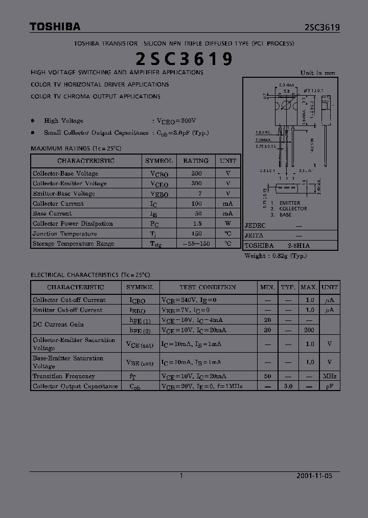 2SC3619_248794.PDF Datasheet