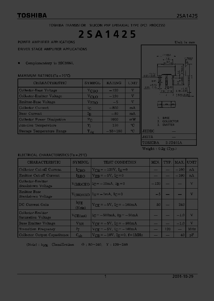 2SA1425_249176.PDF Datasheet
