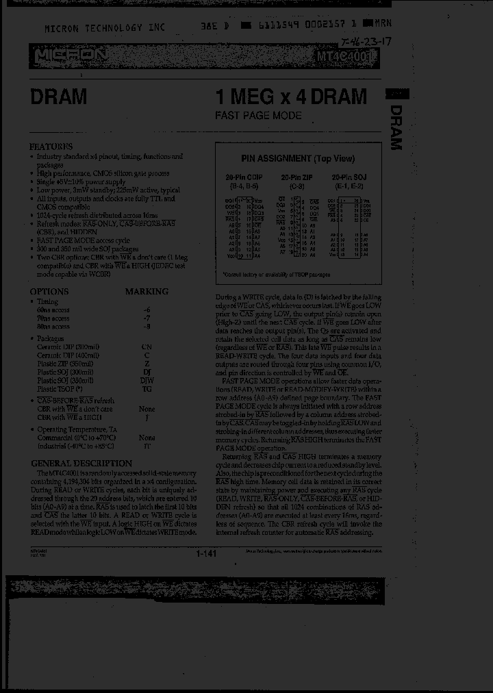 MT4C4001DJ-7IT_335166.PDF Datasheet