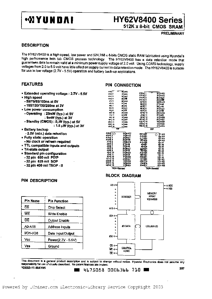 HY62V8400LG-20_335458.PDF Datasheet