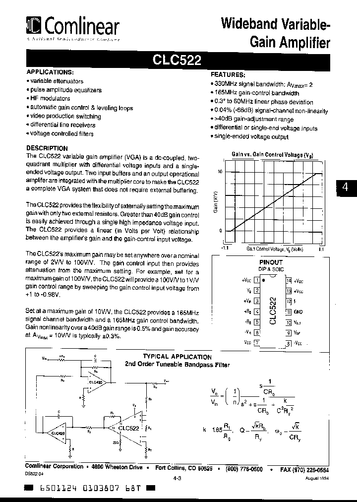 CLC522AIB_335478.PDF Datasheet