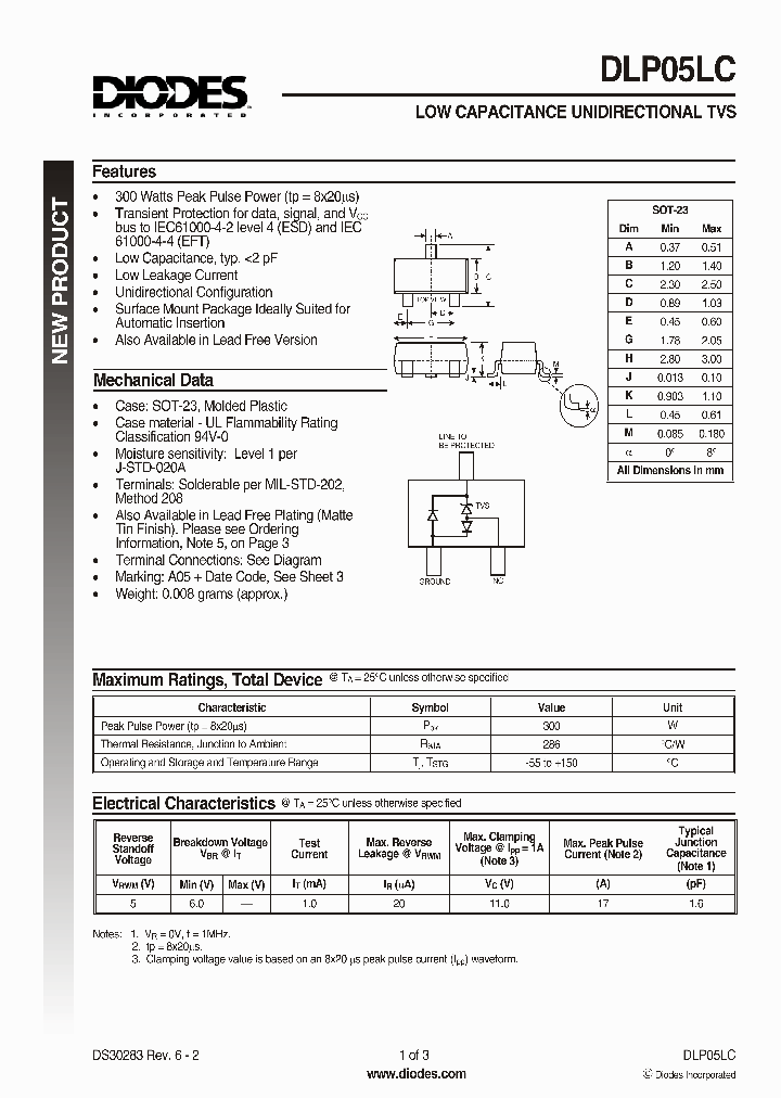 DLP05LC_250594.PDF Datasheet