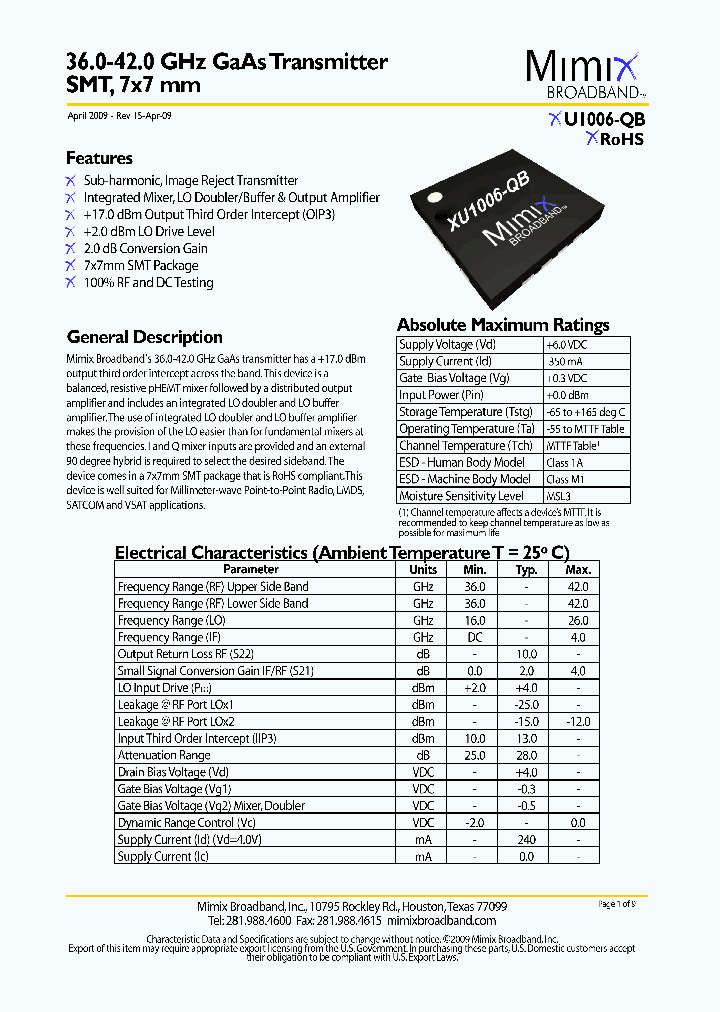 XU1006-QB09_547145.PDF Datasheet