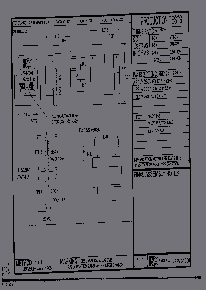 VPP20-1000_548710.PDF Datasheet