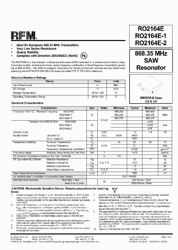 RO2164E-1_336963.PDF Datasheet