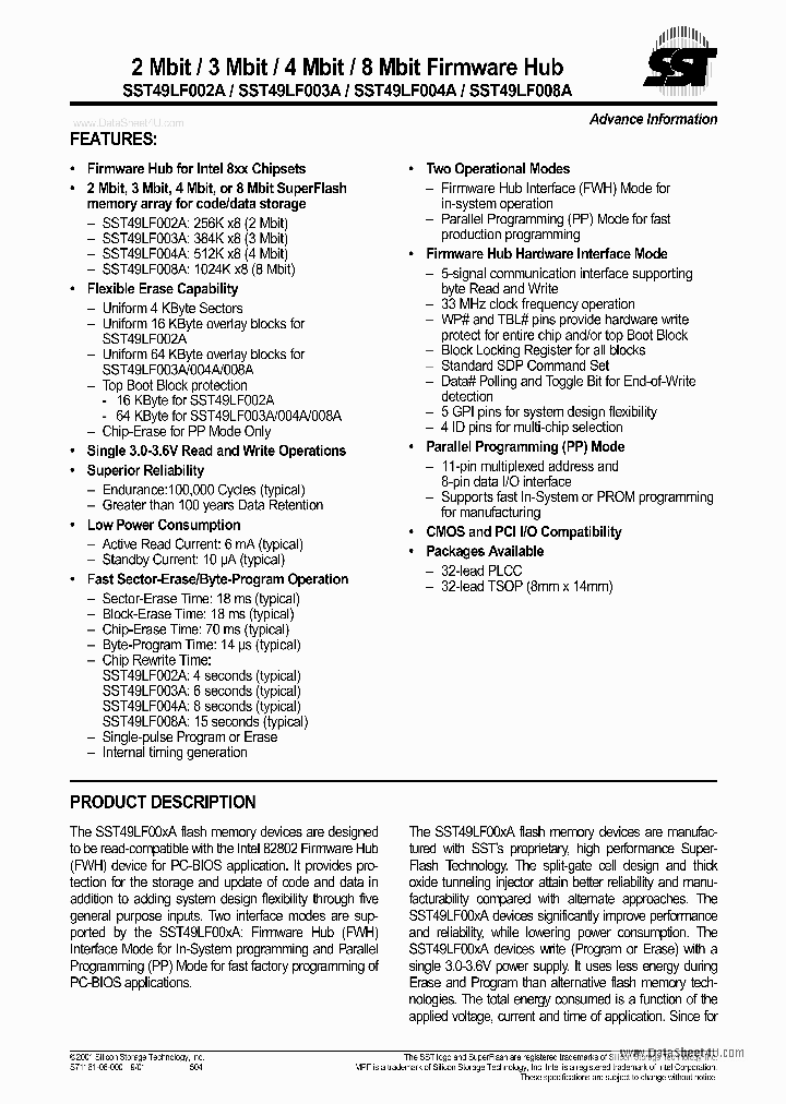 49LF004A_223641.PDF Datasheet
