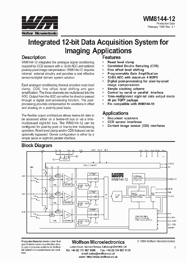 WM8144-12CFTV_448292.PDF Datasheet