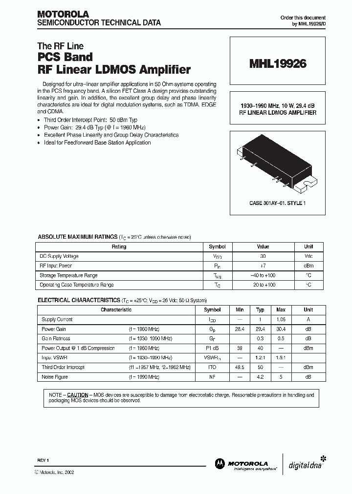 MHL19926_255281.PDF Datasheet