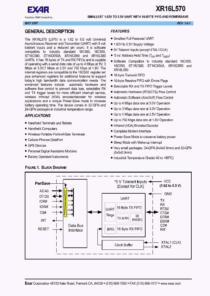 XR16L570IL32-F_339400.PDF Datasheet