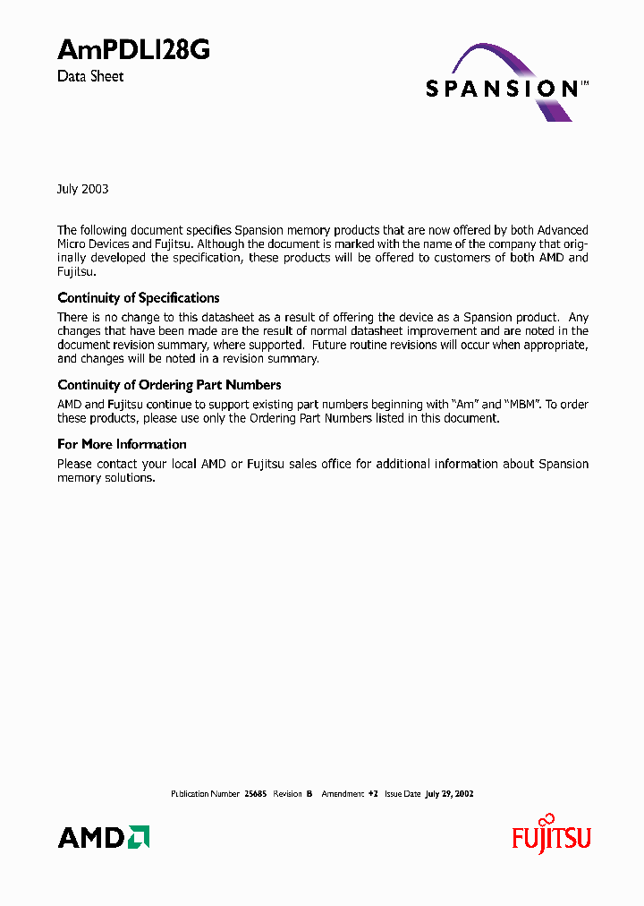 AM29PDL128G80_256236.PDF Datasheet