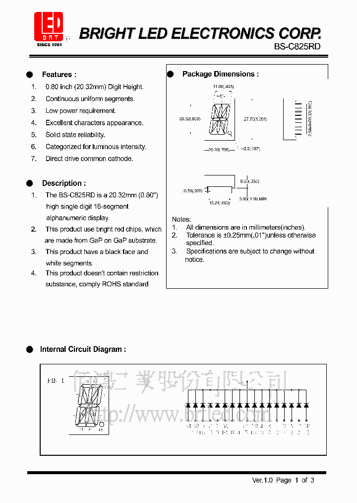 BS-C825RD_465333.PDF Datasheet
