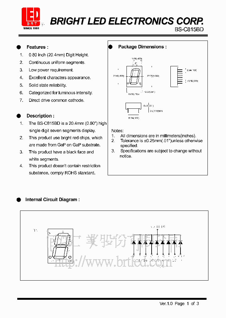BS-C815BD_465323.PDF Datasheet
