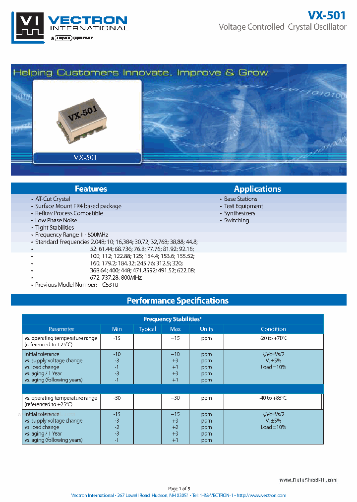 VX-501_238082.PDF Datasheet