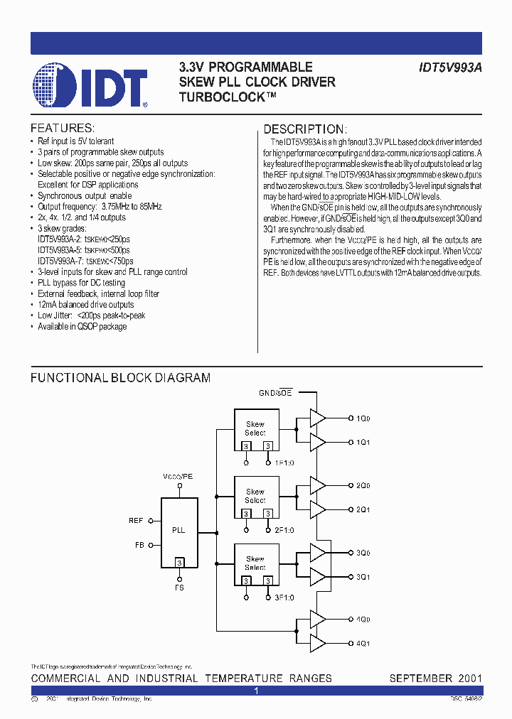 IDT5V993A-5QGI_259760.PDF Datasheet