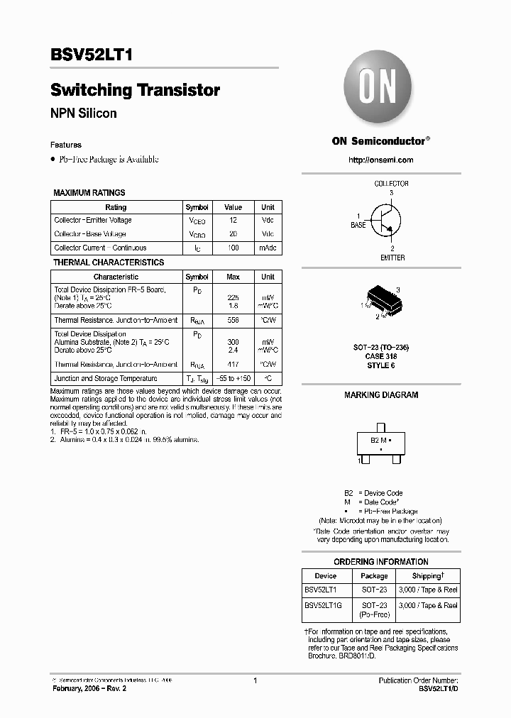 BSV52LT1_239288.PDF Datasheet
